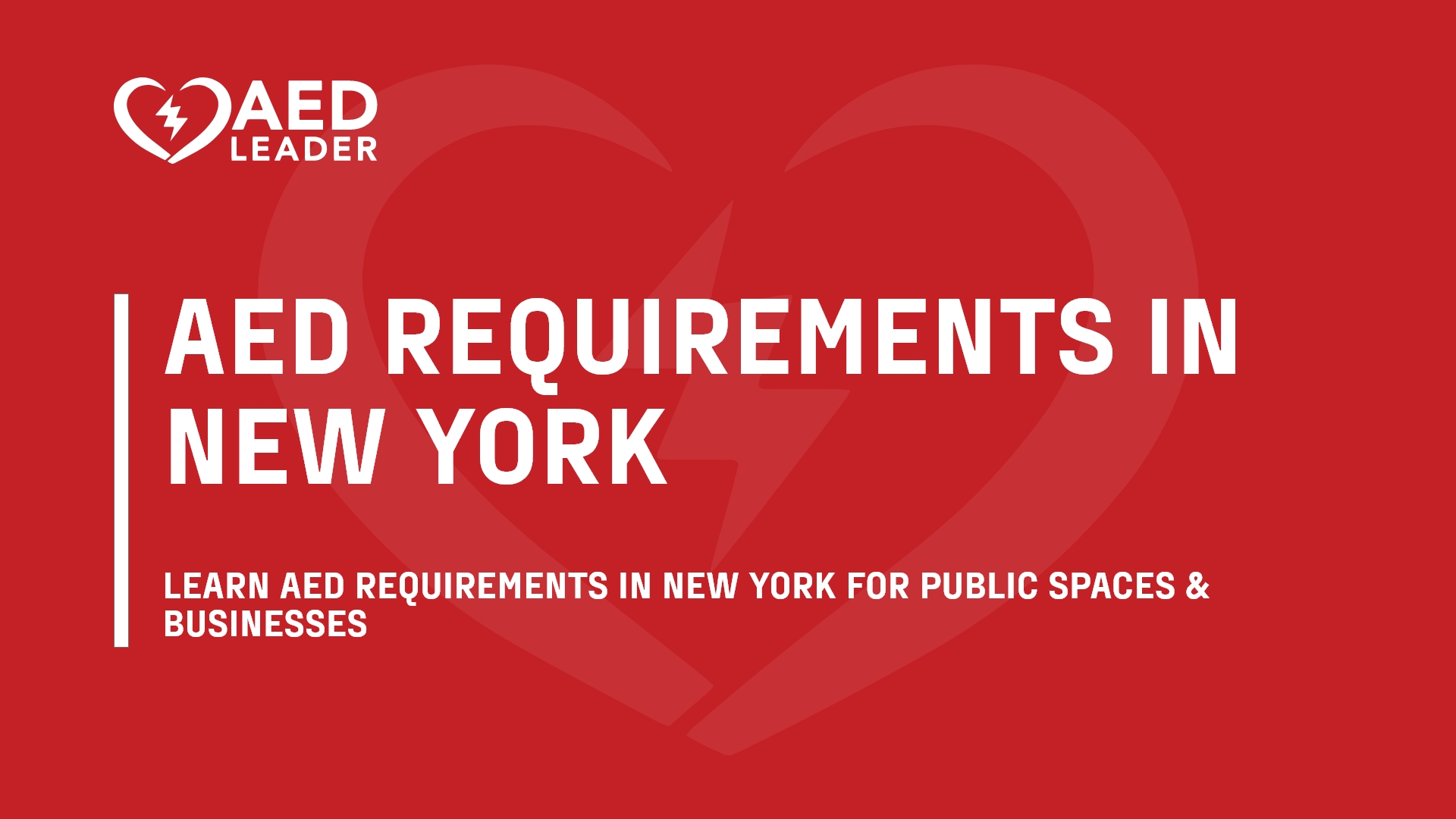AED Requirements in New York