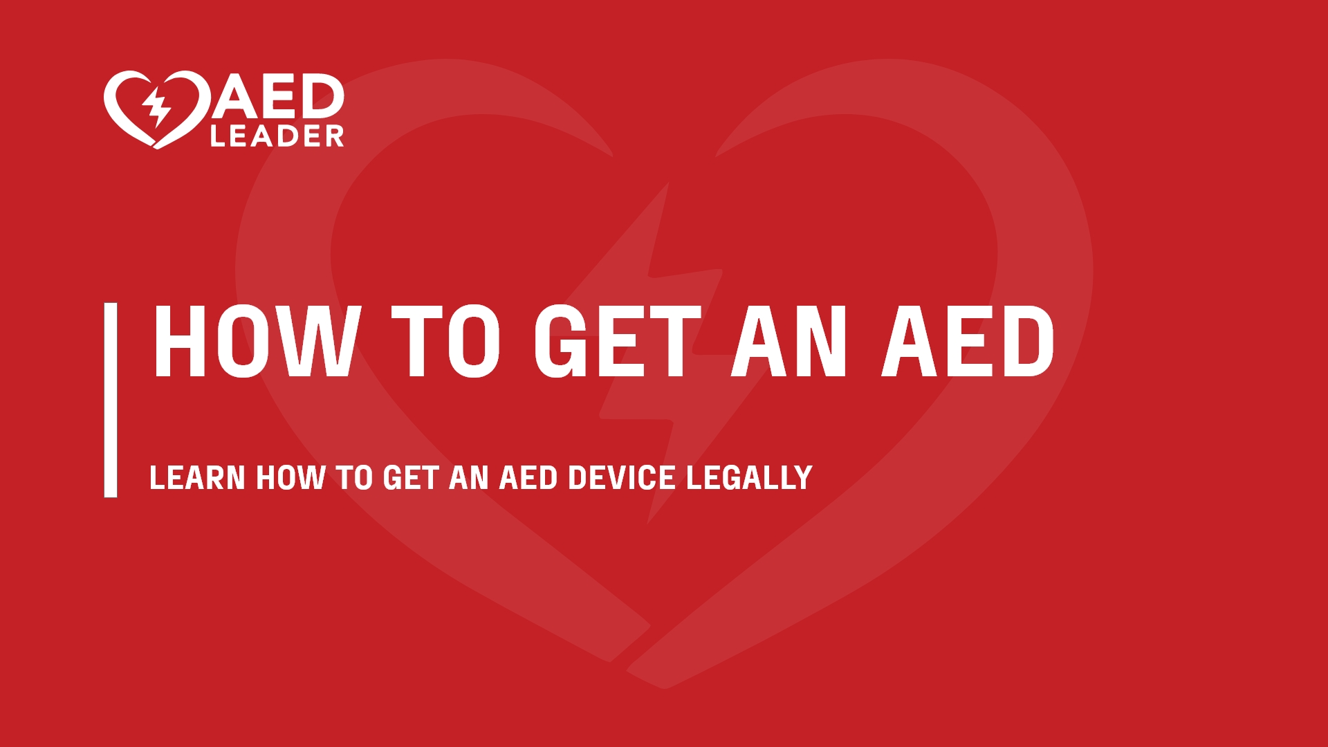 How to Get an AED