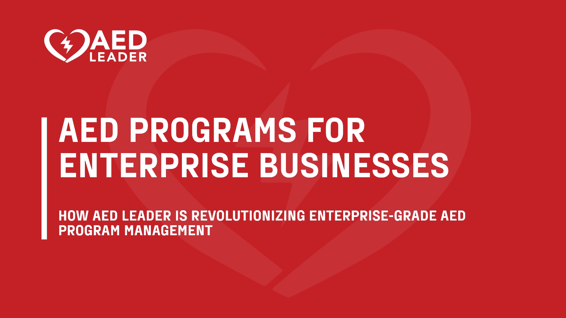 AED Programs for Enterprise Businesses