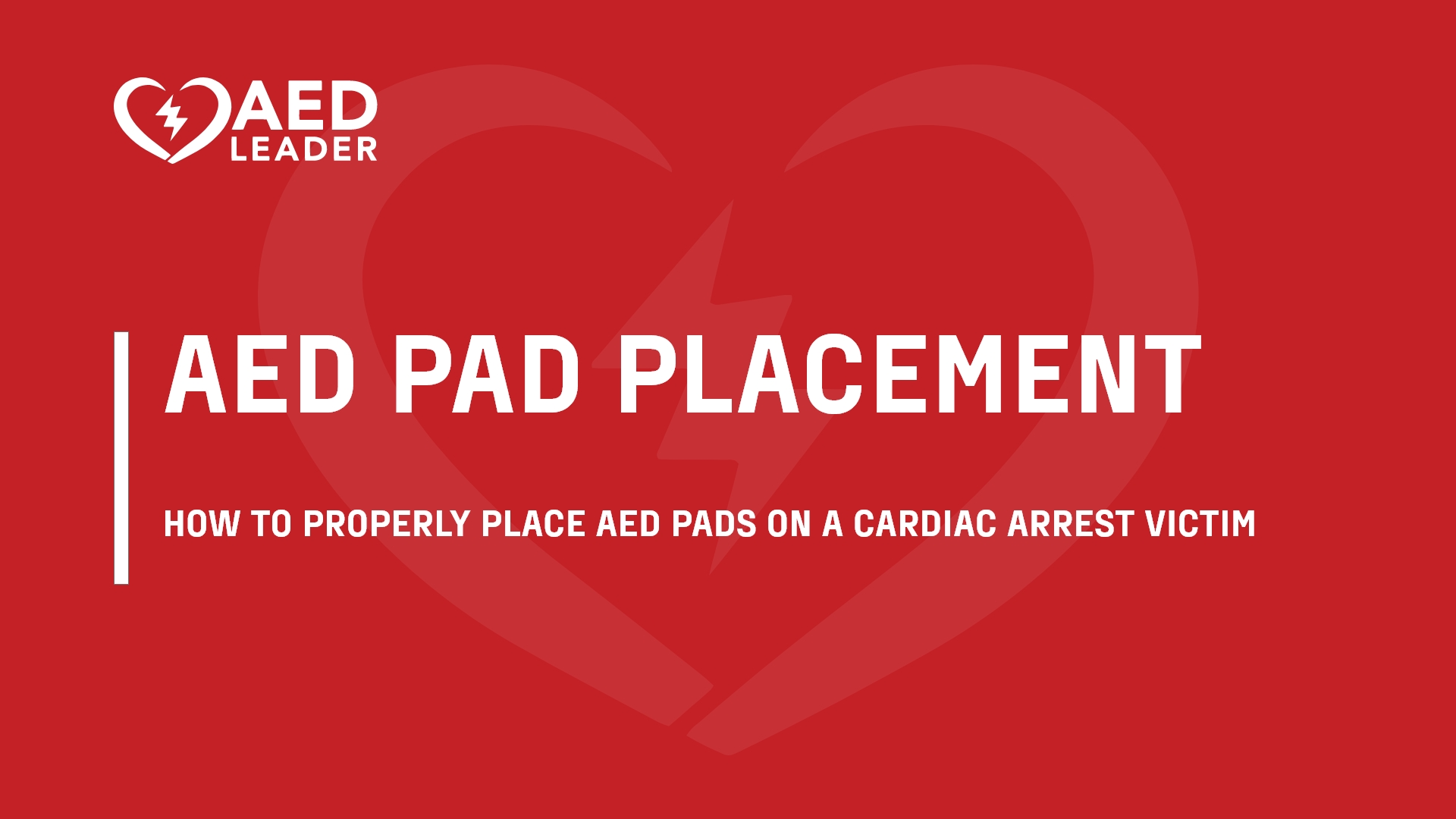 AED Pad Placement Guide