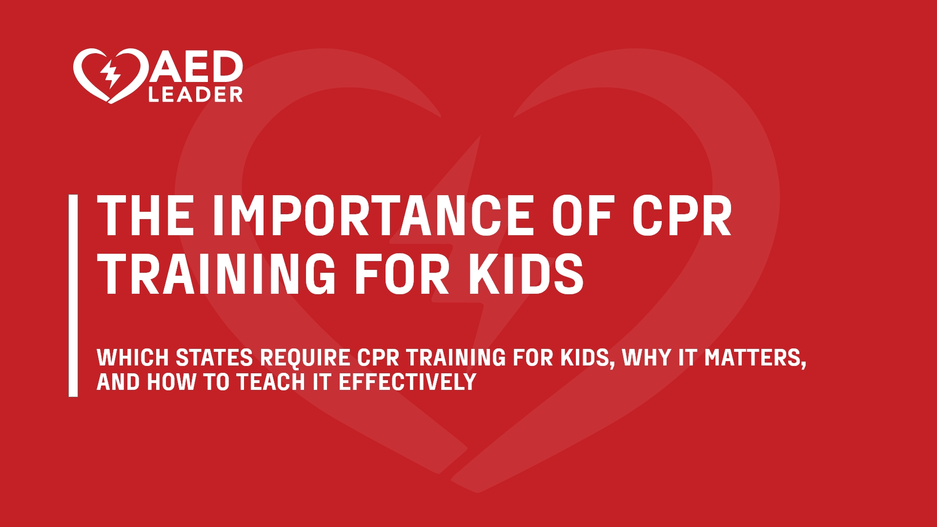 Teaching Kids CPR