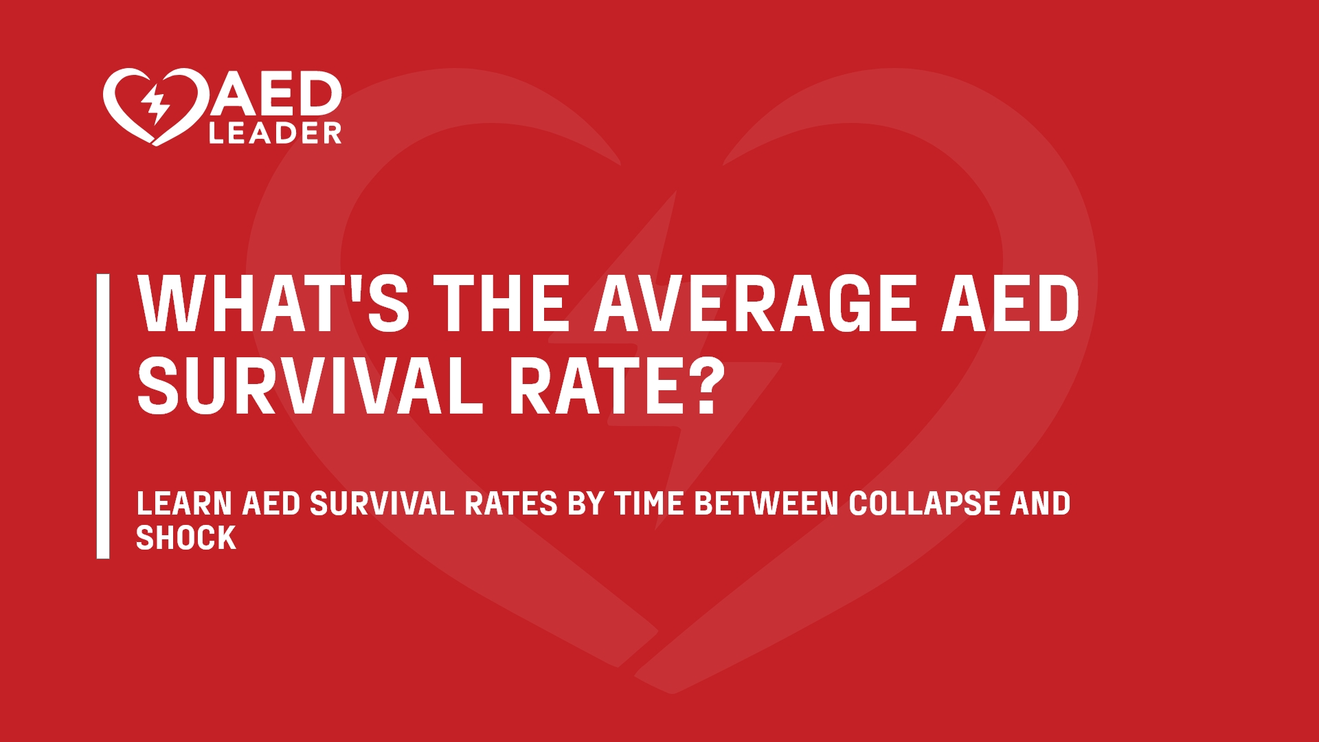 What’s the Average AED Survival Rate?