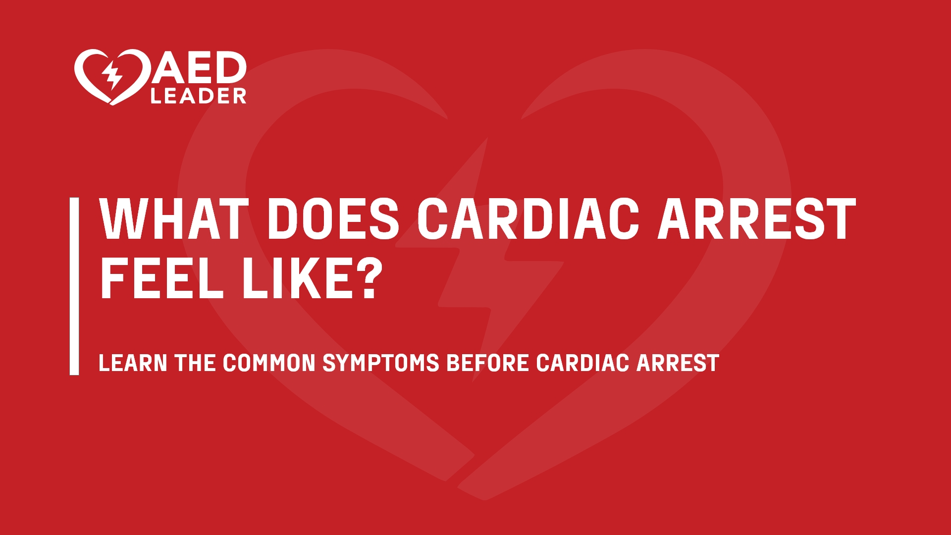 What Does Cardiac Arrest Feel Like