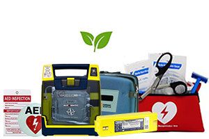 Yellow defibrillator carrying case