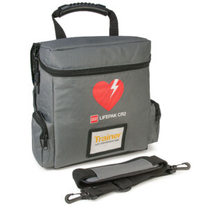 Front view of AED equipment