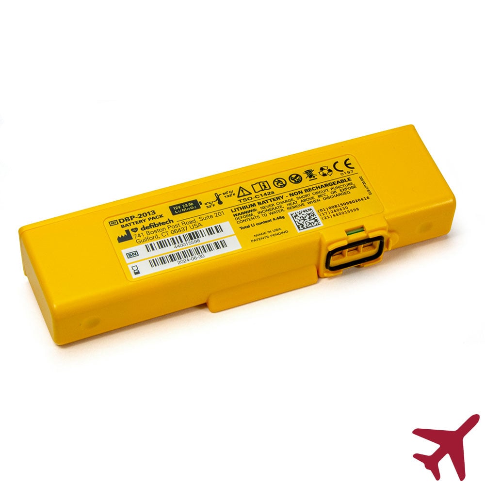 Aviation Battery for Defibtech Lifeline VIEWECGPRO AEDs