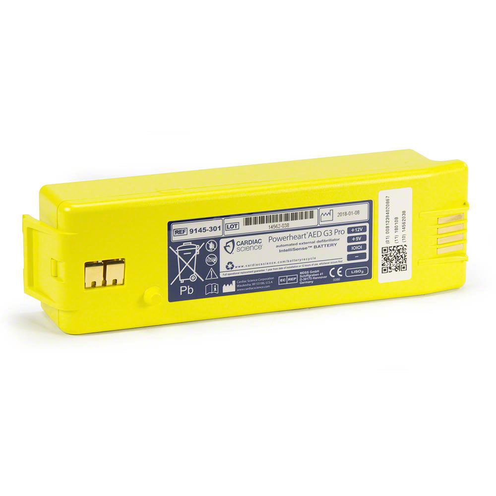 Cardiac Science Powerheart IntelliSense Lithium Battery for Powerheart AED G3 Pro (9145-301)
