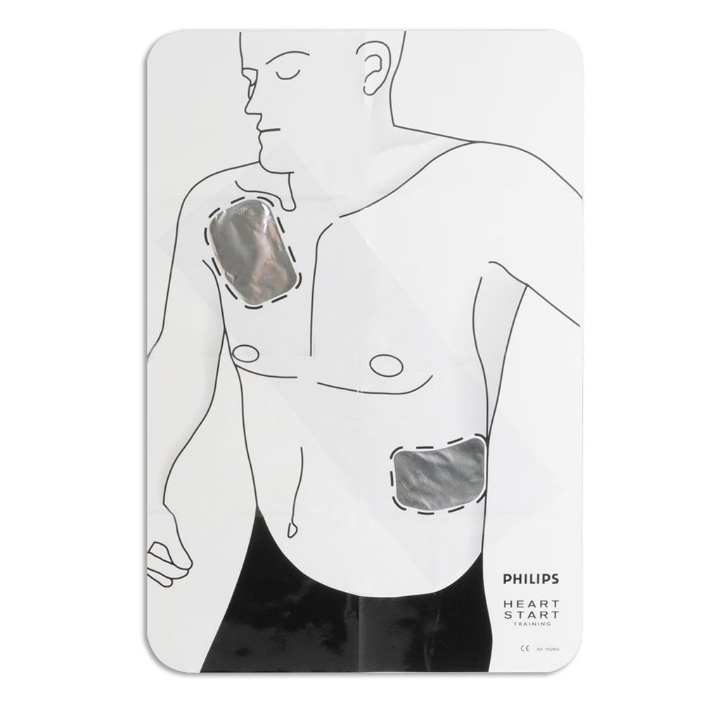 Philips Infant Child Pad Placement Guide for OnSite FRx AED Training