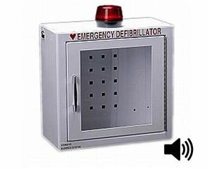 Compact AED Cabinet with Alarm Strobe