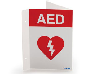 Philips AED Wall Sign