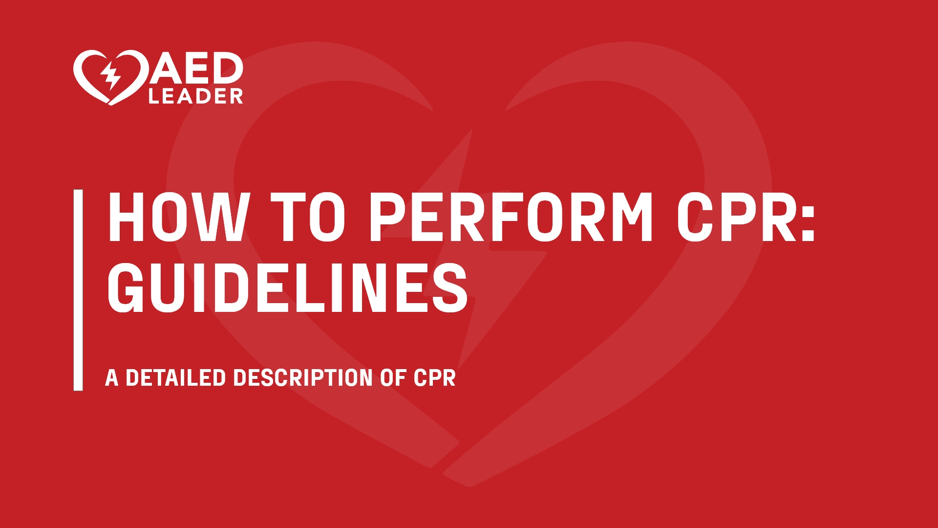 How to Perform CPR Guide