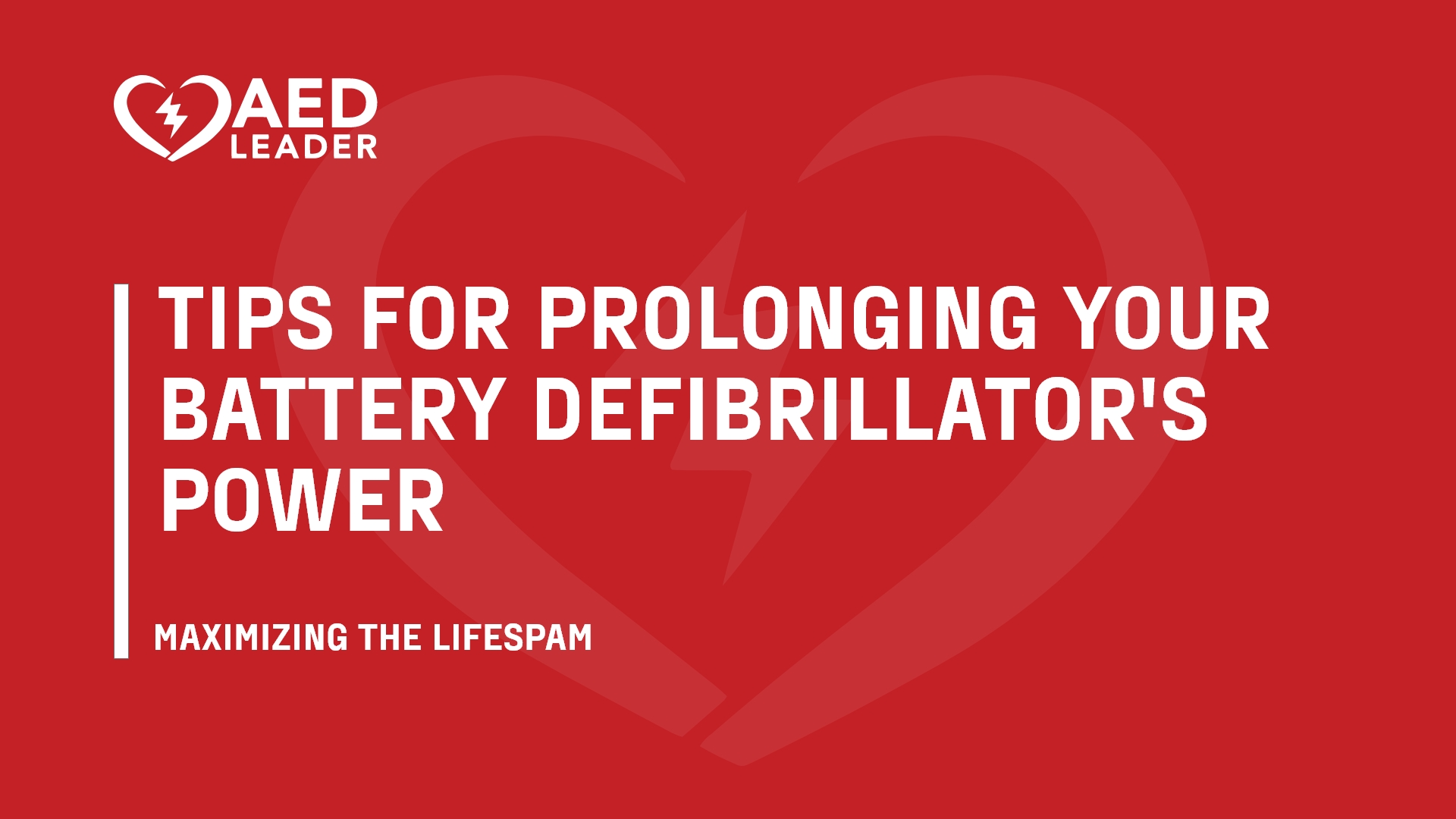 Maximizing Lifespan Tips for Prolonging Your Battery Defibrillator's Power