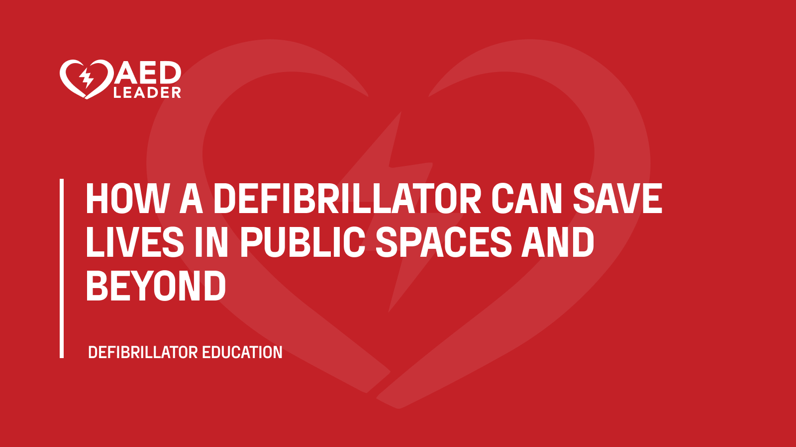 How a defibrillator can save lives in public spaces and beyond